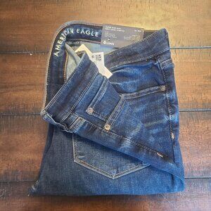 AE Next Level Super High-Waisted Flare Jean, 6 Long, Darkest Dazzler